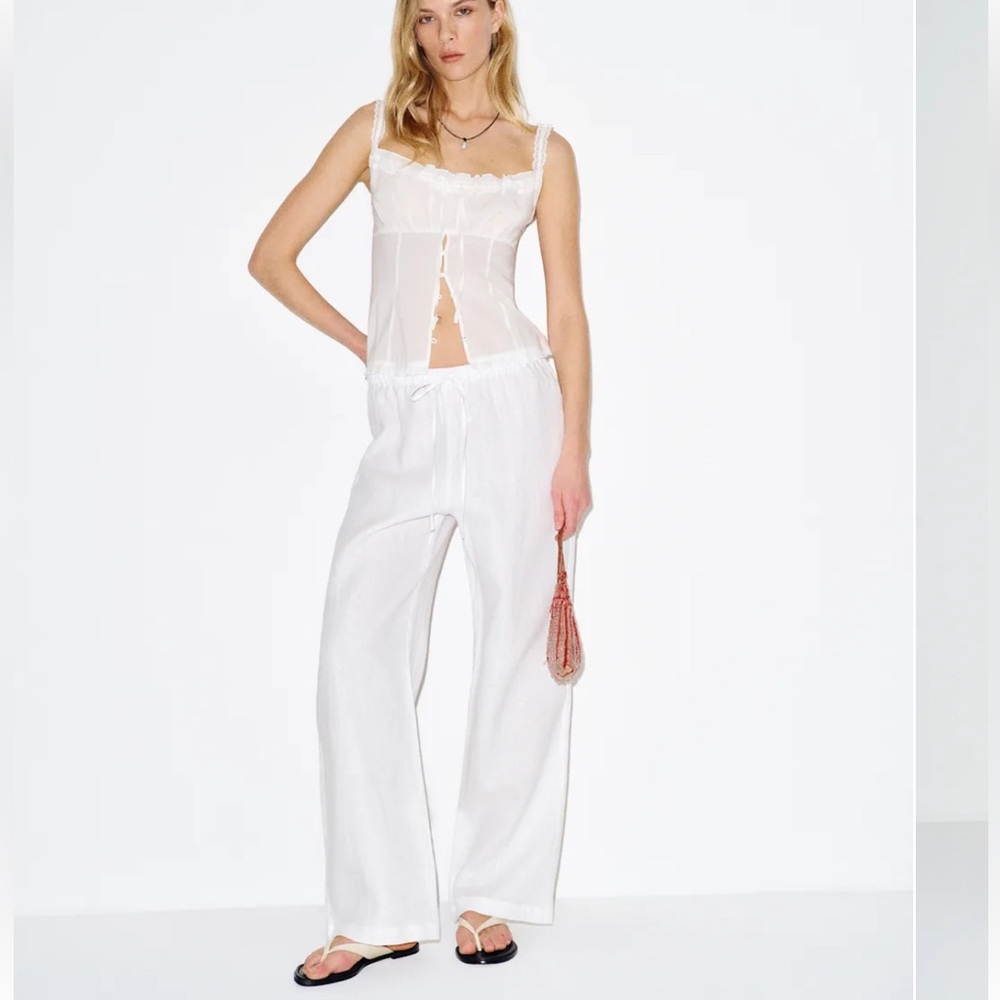 Reformation Olina Linen Pant